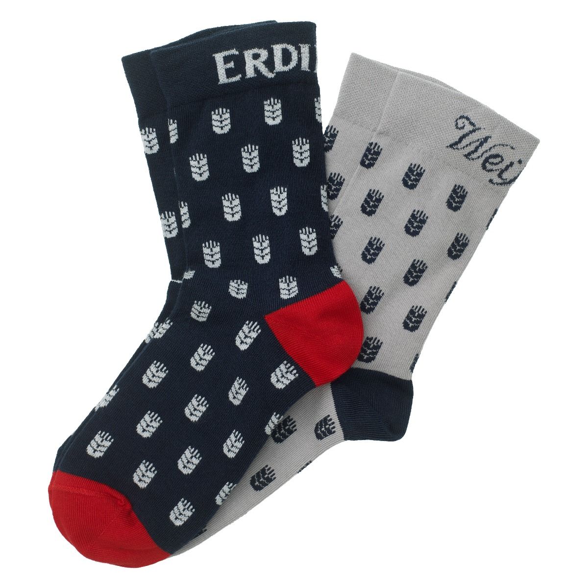 Socken 2er-pack blau/grau