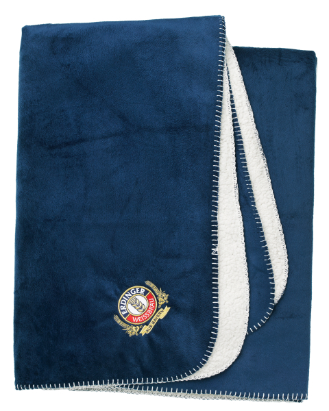 Velour blanket ERDINGER Weißbräu Classic blue Image 1