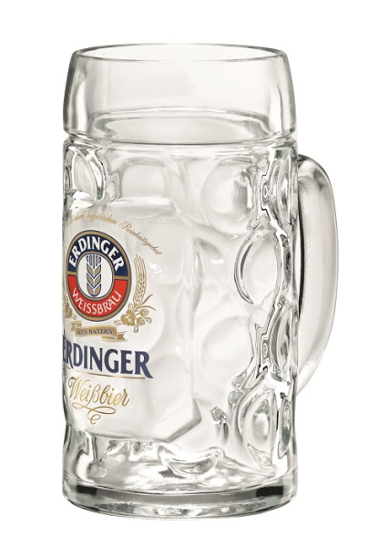 Krug Glas 0,5l ERDINGER Weißbräu Bild 3