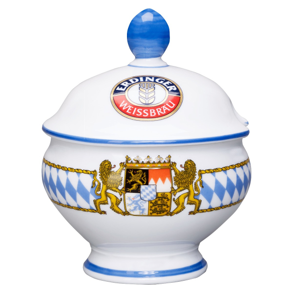Senftopf Porzellan mit Deckel 0,18l Image 1