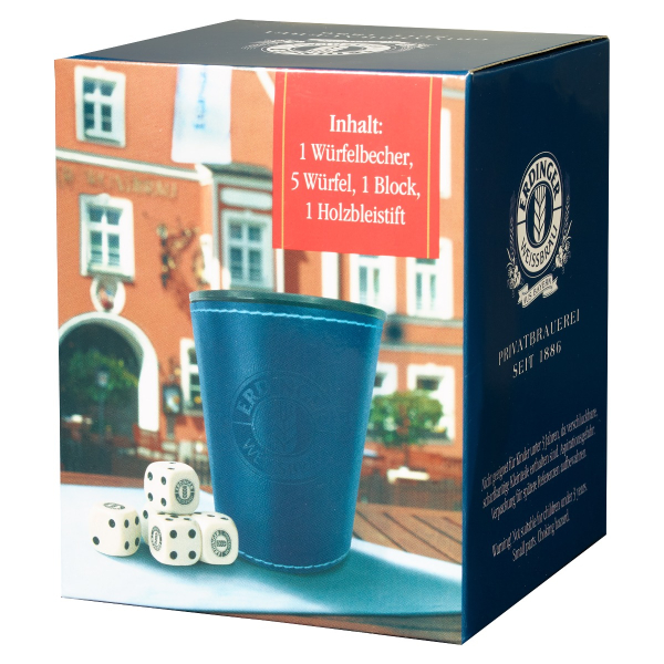2 Würfelbecher Set Aus Bambus - Inkl. Würfel, Für Spieleabende, Bar & Party