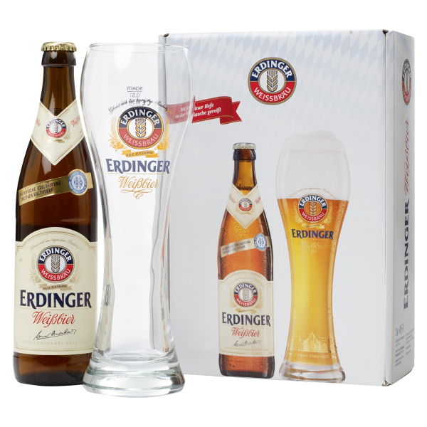 Präsentkarton ERDINGER Weißbräu 1 Flasche/1 Glas Bild 0