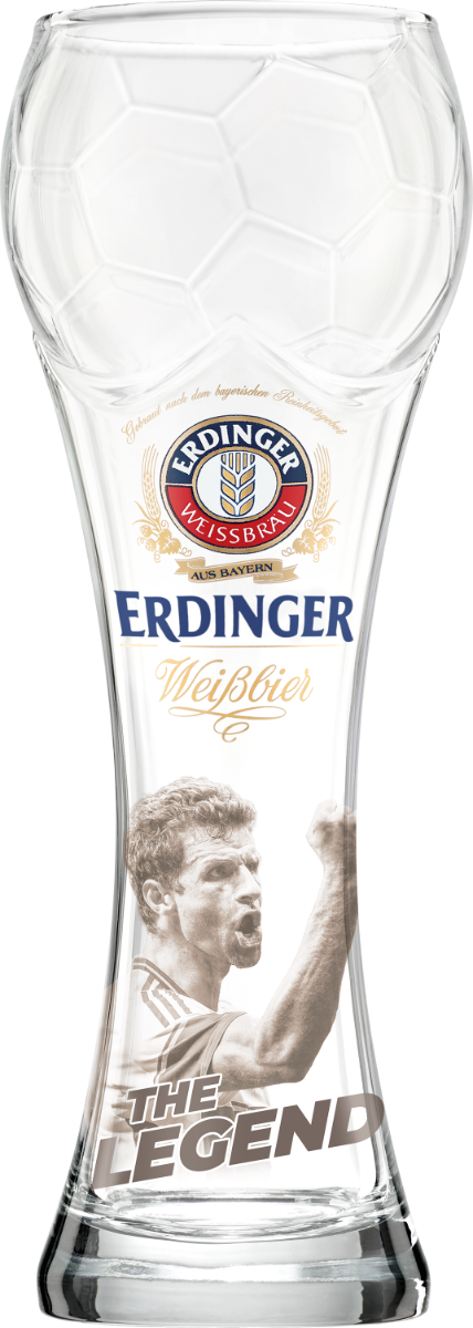 Glas Pokal 0,5l ERDINGER Weißbräu 