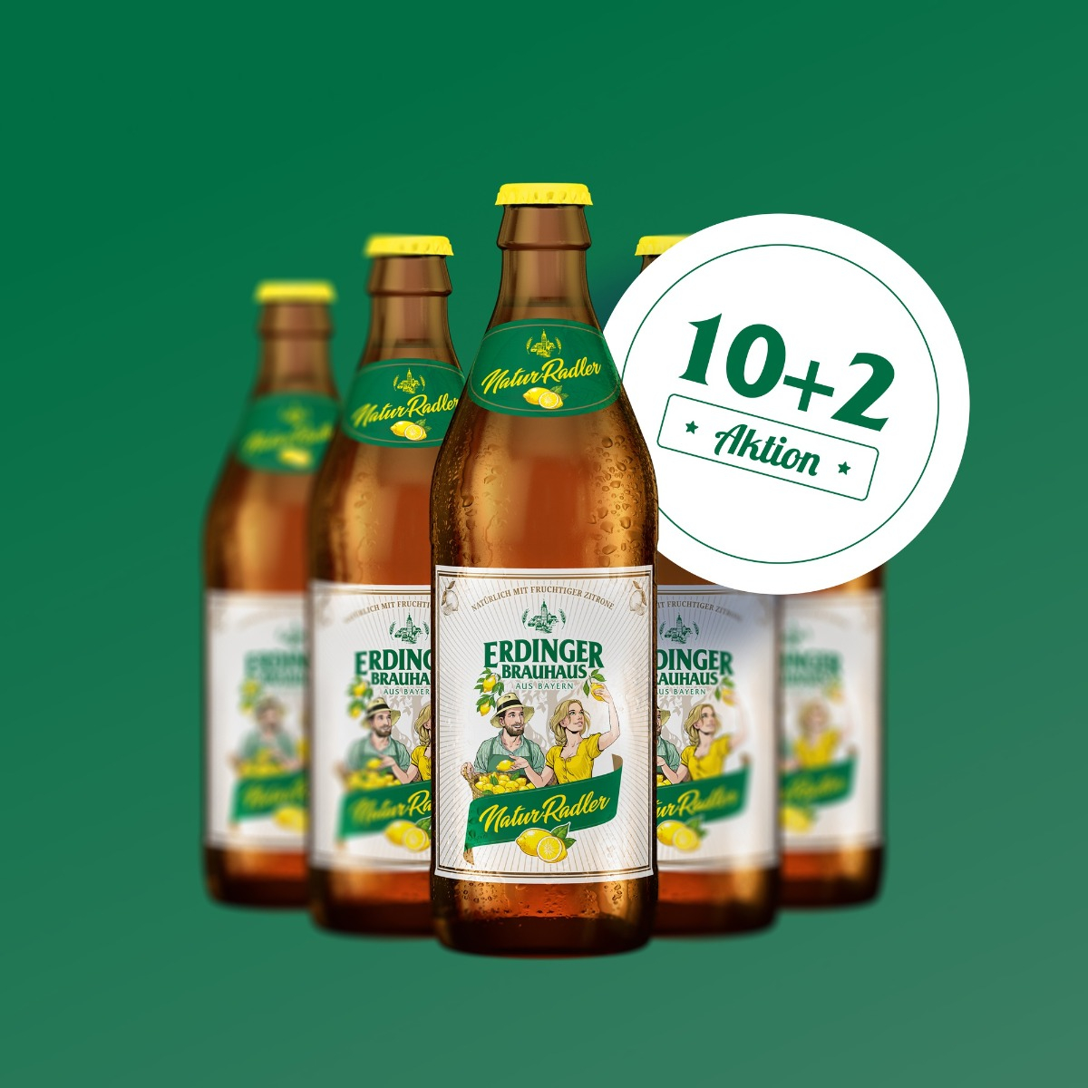 ERDINGER Brauhaus NaturRadler Paket - Aktion 10 + 2