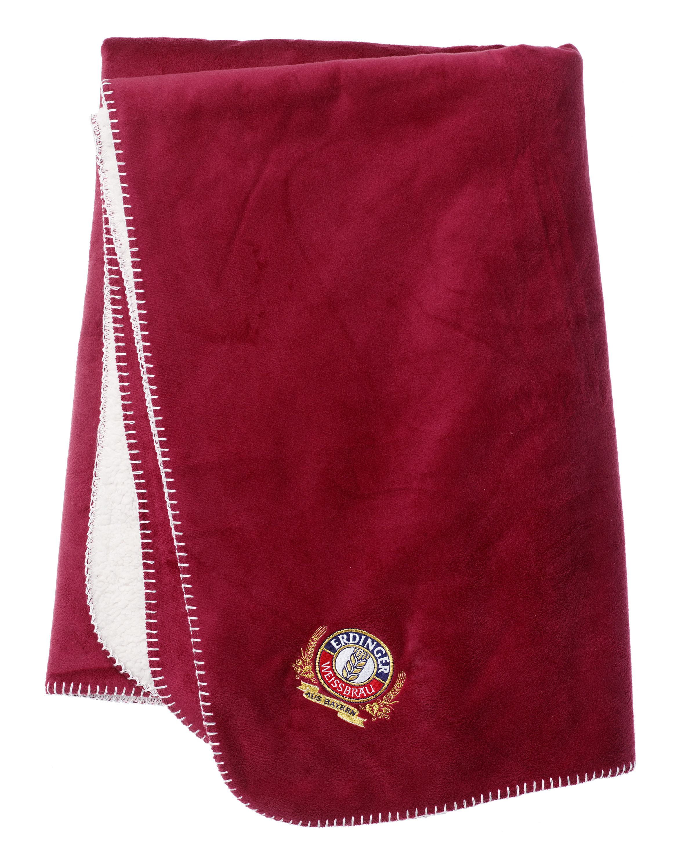 Velour blanket ERDINGER Weißbräu Classic red