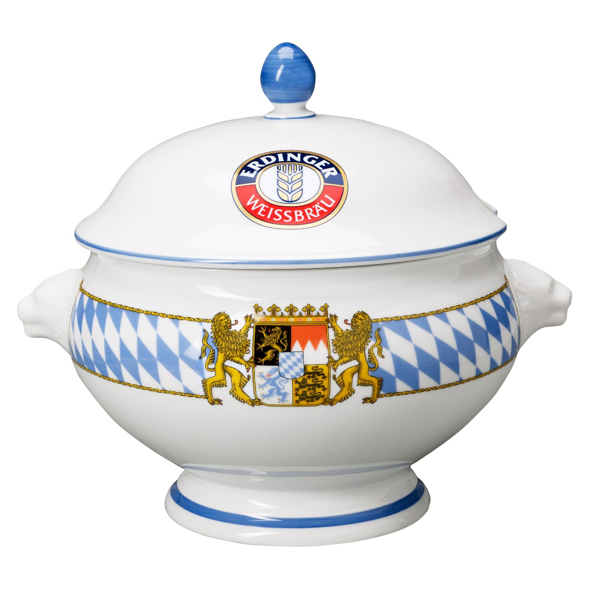Weißwurstschüssel Porzellan mit Deckel 3l