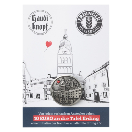 Pin "Gaudiknopf" Stadtedition ERDINGER Weißbräu