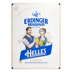 Schild Emaille ERDINGER Brauhaus
