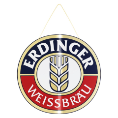 Schild Alu ERDINGER Weißbräu
