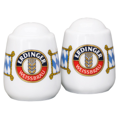 Porzellan Salz-Pfefferstreuer ERDINGER Weißbräu