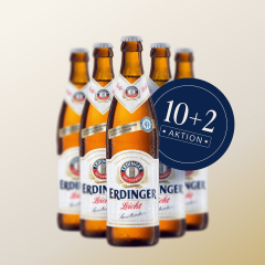 ERDINGER Leichtes Weißbier Paket - Aktion 10 + 2